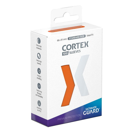 Ultimate Guard Cortex Sleeves (100-Pack, Orange) - Standard Size