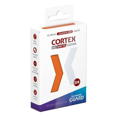 Ultimate Guard Cortex Sleeves - Matte, Japanese Size, Orange (60 Pack)
