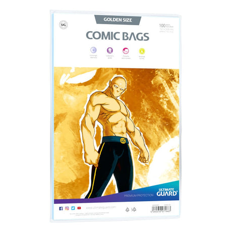 Ultimate Guard Golden Size Comic Bags (Pack of 100)