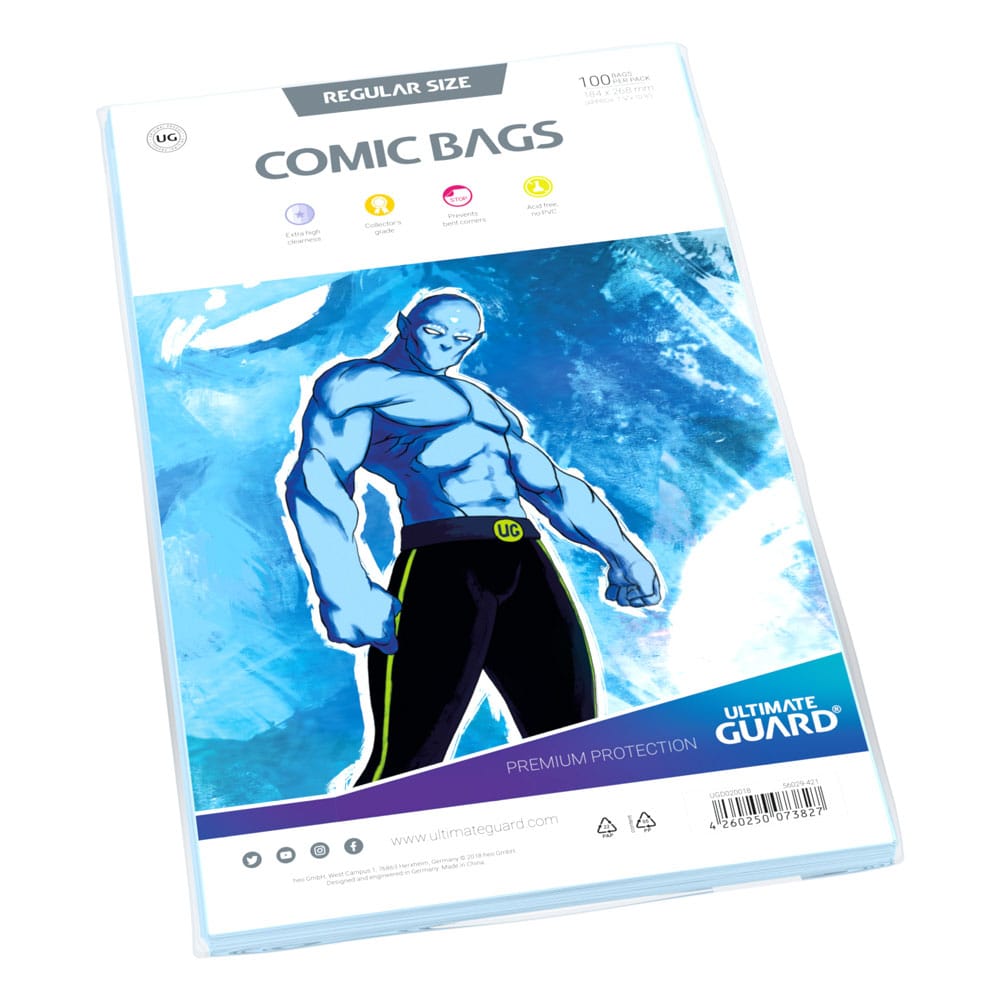 Ultimate Guard Standard Size Comic Bags (100 Pack)