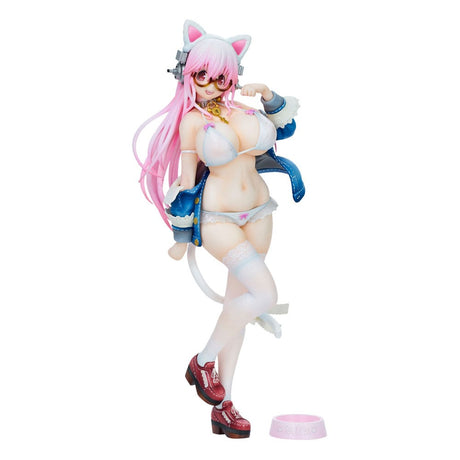 Super Sonico PVC Statue - White Cat Version, 27cm
