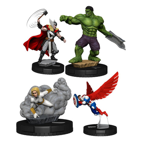 Marvel HeroClix: 2025 Starter Set, Hulk, Thor, Widow, Cap Figures