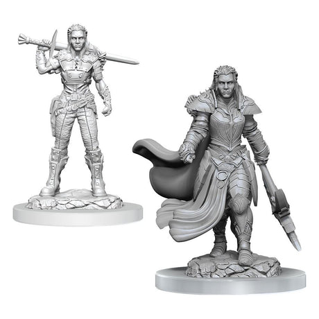 D&D Nolzur's Marvelous Unpainted Miniatures 2-Pack: Female Orc Fighter