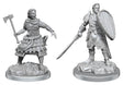 D&D Nolzur's Marvelous Miniatures: Unpainted Human Fighters 2-Pack