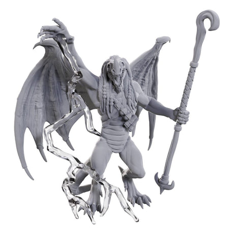 D&D Nolzur's Miniatures - Unpainted Blue Abishai Figure