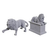 WizKids Deep Cuts - Stone Lion Unpainted Miniatures 2-Pack