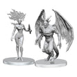 Pathfinder Deep Cuts: Unpainted Gargoyle & Shae Miniatures (2 Count)