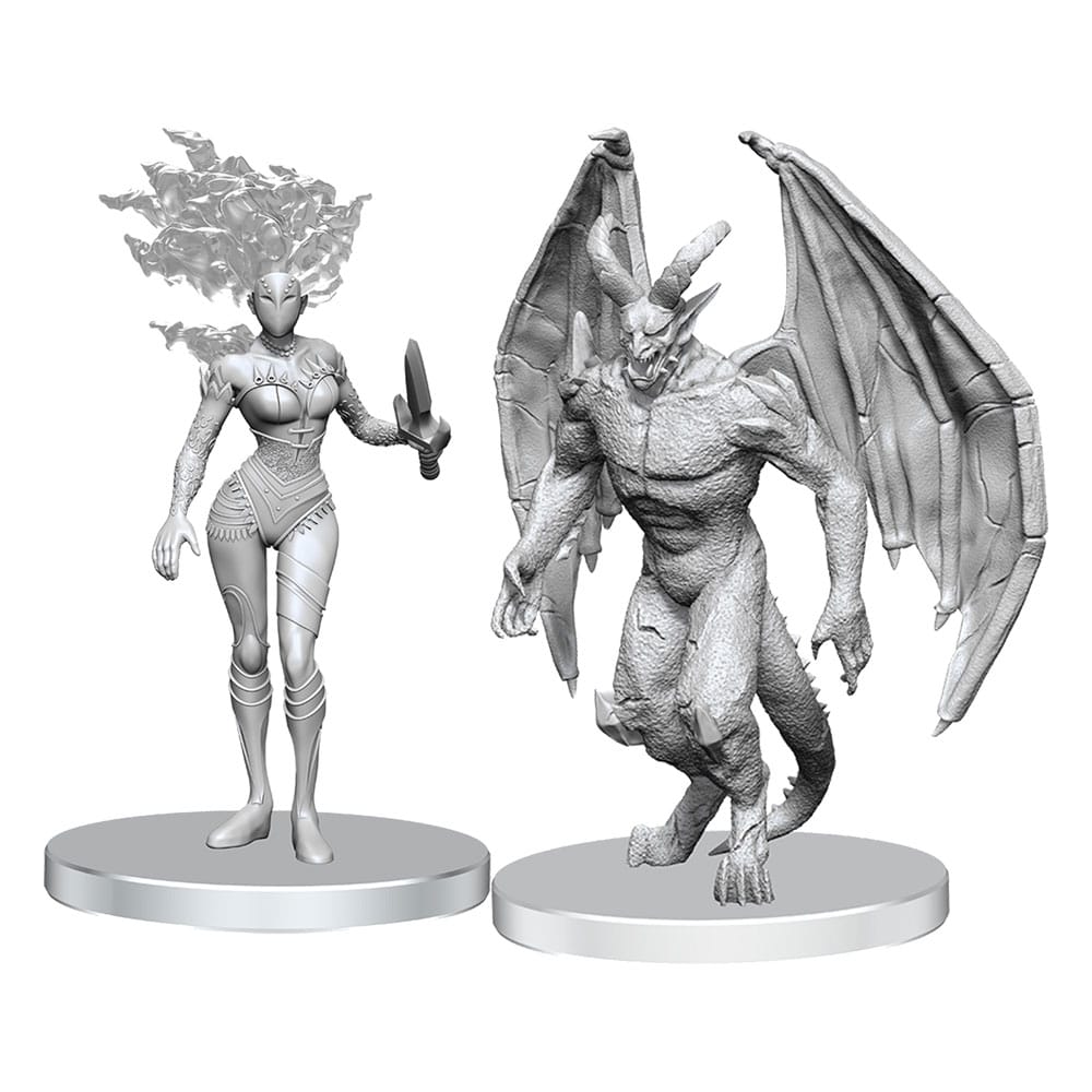 Pathfinder Deep Cuts: Unpainted Gargoyle & Shae Miniatures (2 Count)