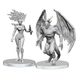 Pathfinder Deep Cuts: Unpainted Gargoyle & Shae Miniatures (2 Count)