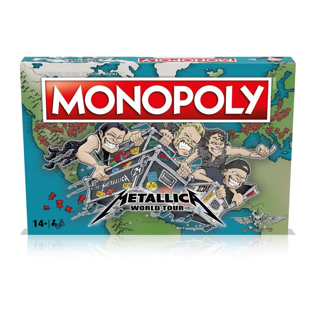 Monopoly Metallica World Tour French Edition Board Game