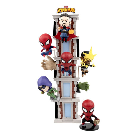 YuMe Toys: Spider-Man Hero Box Tower Series 2 Mini Figures (6-Pack)