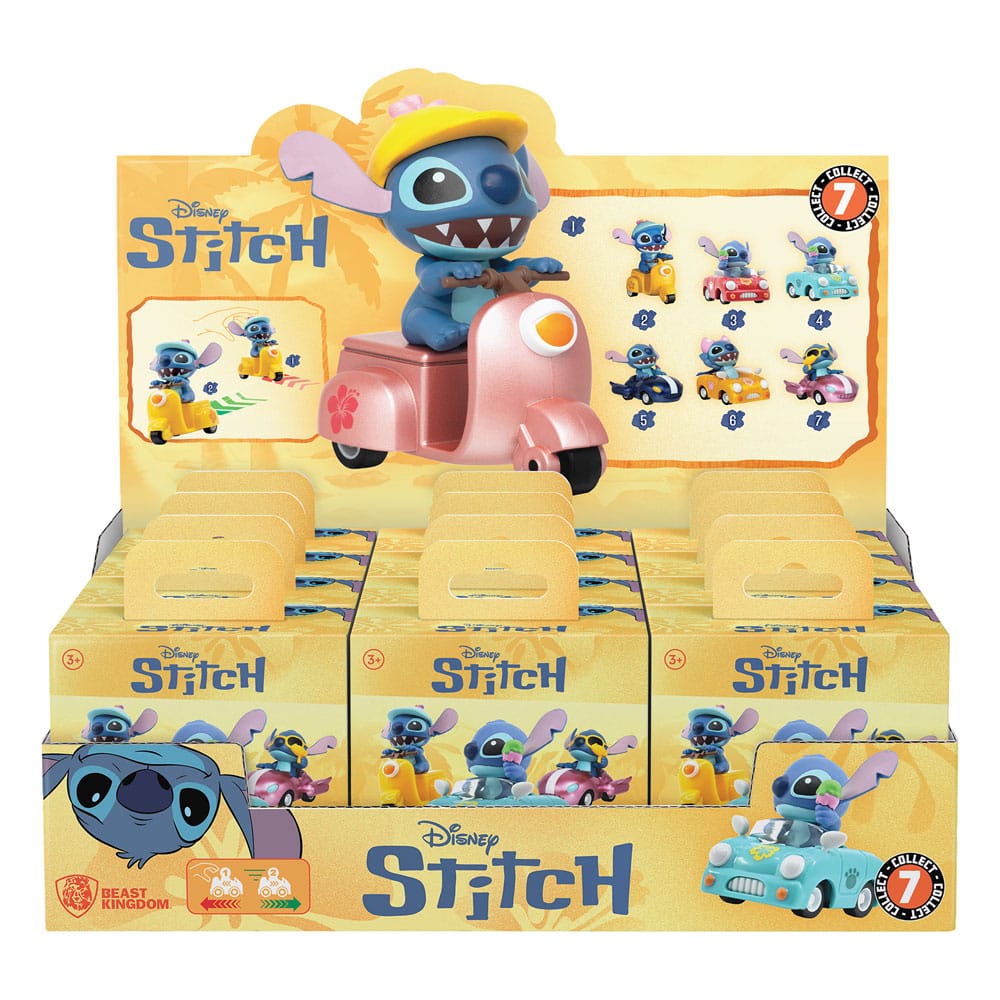 Lilo & Stitch Zoom Hero Pullback Vehicles - Blind Box Assortment (Set of 12)